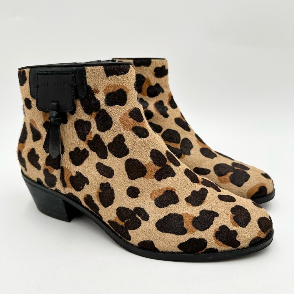Cole Haan Joanna Genuine Calf Hair Bootie In Jaguar Hai